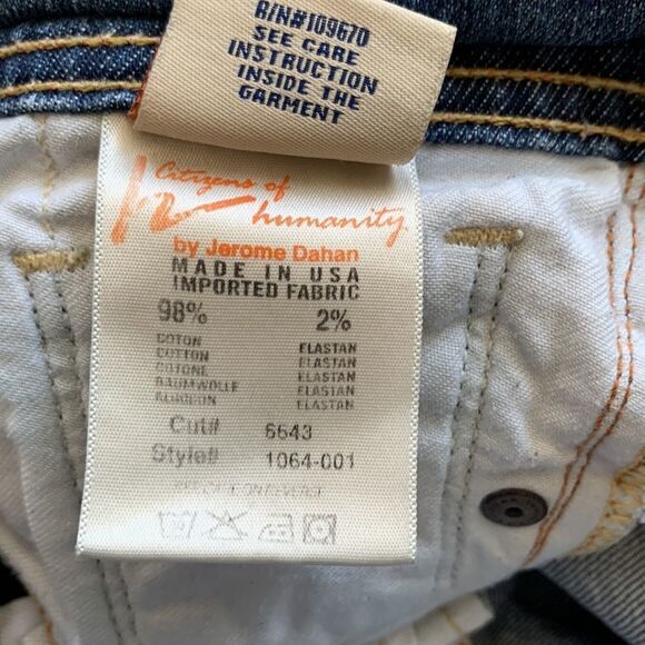 Citizens of Humanity jeans Ingrid 002 low waist stretch flair size 26 - Picture 8 of 13